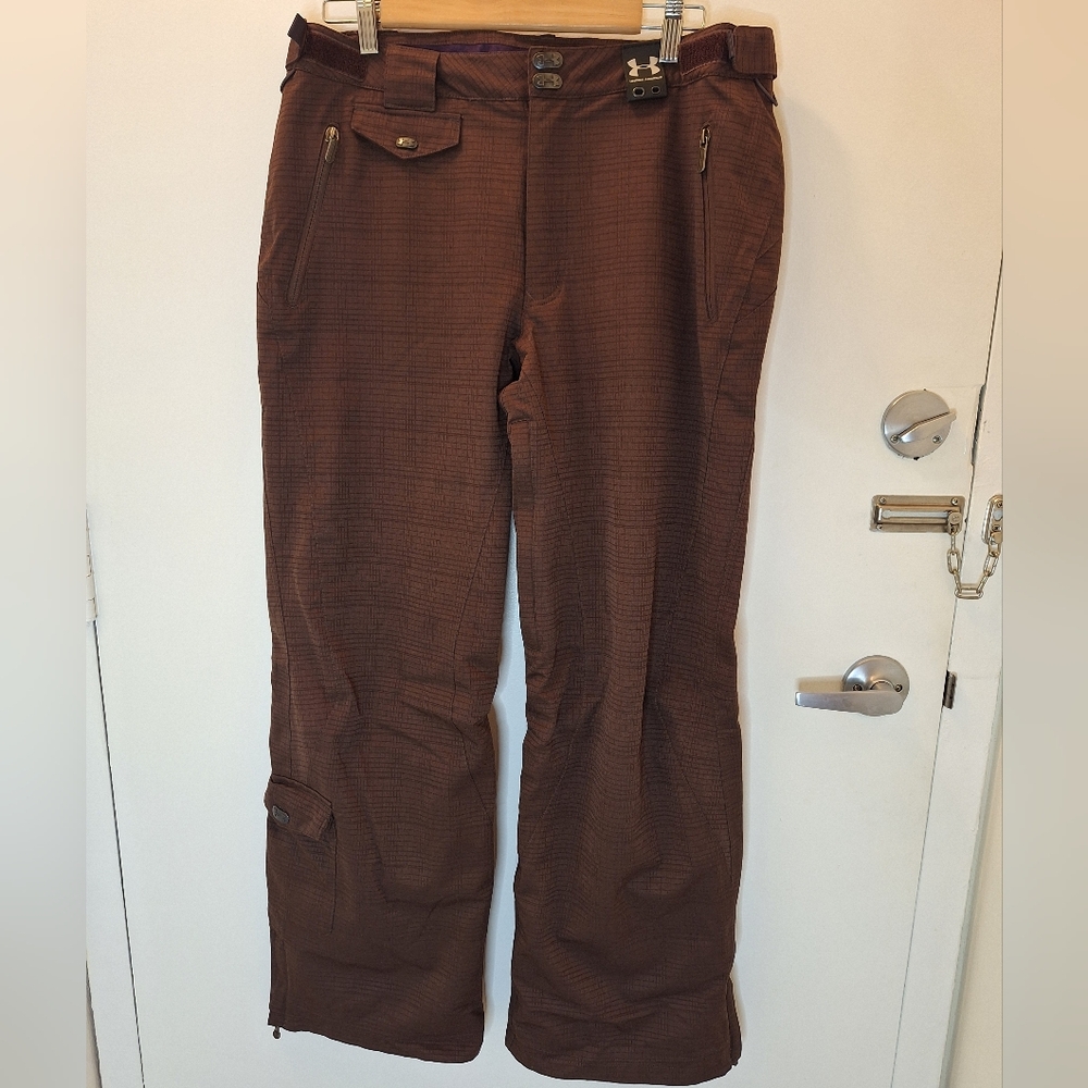 Under Armour Women's Brown Insulated Ski Snow Pants - Size Medium